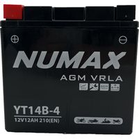 Batterie moto Numax Premium AGM YT14B-4 12V 12Ah 210A