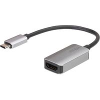Tarjeta gráfica externa USB Aten UC3008A1-AT, 4096 x 2160 píxeles, color plata.