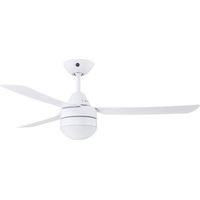 Ceiling Fan Megara White with Light & Remote
