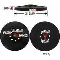 Plateau de ponceuse compatible avec la ponceuse à sec einhell TC - DW 215 te - DW (Ø 215 mm)