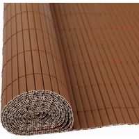 Sichtschutzmatte Sichtschutzzaun Sichtschutz Windschutz PVC Zaun Balkon Garten Braun / 1,40 x 5 m