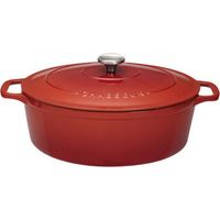 Cacerola ovalada de hierro fundido esmaltado 33cm rubí sublime - PUC473358 - Chasseur -