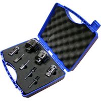 Leman – Coffret de 6 trépans diamantés M14 – Ø6/8/28/35/50/68 mm – Pour grès cérame, faïence, marbre – Technologie vacuum brazed