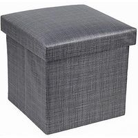 Pouf Puff Contenitore Imbottito Portaoggetti Salvaspazio Seduta 38x38x35cm 79420