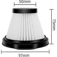Convient aux accessoires pour aspirateurs Deerma : cartouche filtrante HEPA DX115S/DX115C