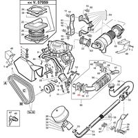 Guarnizione scarico K.15263-12370 TURBO1 ORIGINALE GIANNI FERRARI 00.55.01.0210