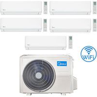 Midea Evolution WiFi R32 Penta Split 9000 + 9000 + 9000 + 12000 + 12000 BTU Klimaanlage mit E.U. M5OE-42HFN8-Q INVERTER Klasse A++/A+