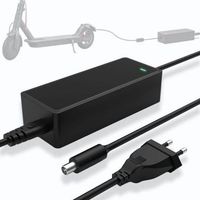 pair Chargeur trottinette electrique 42V 2A, Chargeur Batterie Vélo électrique 36V Lithium Adaptateur Universel