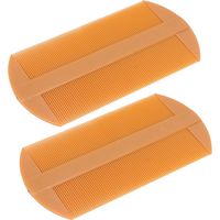 Peigne double face anti-poux en plastique vintage, 10 unités pour soins capillaires et élimination des lentes