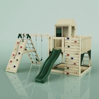 PolarPlay Kids Climbing Tower & Playhouse – Climb & Swing Kory Green