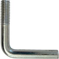 Foundation Bolt (Anchor or L-Bolt) M6 x 35 mm Zinc Plated Mild Steel