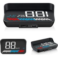 Affichage tête haute HUD M7 pour voiture, jauge intelligente OBD/GPS, vitesse de conduite, régime moteur, tension, température de l'eau, etc., fonctionne parfaitement pour toutes les voitures