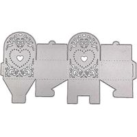 Boîte en Métal Découpée au Laser pour Scrapbooking - Modèle de Gaufrage Délicat en Dentelle