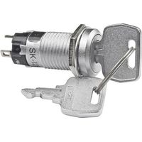NKK Switches SK12AAW01 SK12AAW01 Commutateur à clé 250 V/AC 1 A 1 x On/On 1 x 90 ° 1 pc(s) D70110