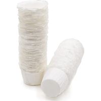 Filtres à café en papier jetables pour Keurig K Cups, filtres en papier réutilisables pour Keurig K Cup (blanc - paquet de 100)