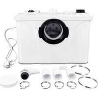 Pompe et station de relevage Broyeur Sanitaire pour WC 700W Pompe Automatique pour Eliminer Les Eaux Usées -DOUche Lavabo HENGMEI-DOU