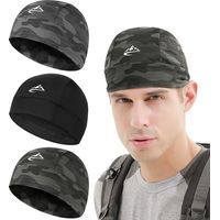 Pack Cooling Skull Cap Helmet Liner Sweat Wicking Cycling Running Hat for Men Women