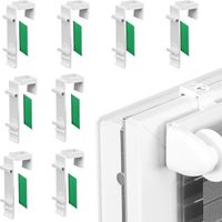 8 PièCes Supports De Stores Fixation par Serrage Fixation Store sans Percage Aucun PerçAge NéCessaire Support Store Enrouleur Convient pour Stores Doubles Enrouleurs