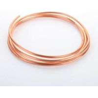Tube de Cuivre Tube Rond en Cuivre de Tube Souple 2M OD 2mm x ID 1mm pour la Plomberie de Réfrigération