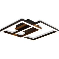 GBLY Plafoniera LED Nera 61cm Dimmerabile Design Moderno con Telecomando 50W Illuminazione da Soffitto per Camera da Letto Cucina Ufficio Sala da Pranzo Corridoio