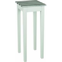 HAKU Möbel Tavolino pino marittimo, bianco, MDF - Dim. L 30 cm x A 76 cm x P 30 cm, Stile Mobili Costieri