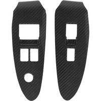 Couvercle de commutateur de fenêtre en Fiber de carbone, décoration intérieure, accessoires de panneau de commande pour Fairlady Z RZ34 400Z, conduite à gauche.