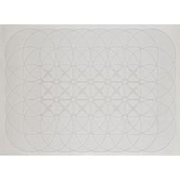 Tapis gris à motifs rosaces 160 x 230 cm SINGAPOUR