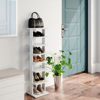 Armoire à chaussures Sara, Blanc, 26.7 x 110 cm, Vicco