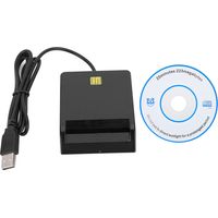 Lecteur de cartes multifonction USB2.0 pour cartes M2, MS, bancaires, identité, SIM, mémoire et CAC