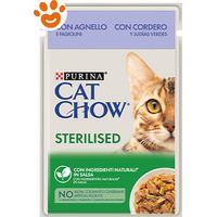 Cat Chow Adult Sterilized Agnello e Fagiolini 85gr PURINA