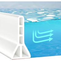 2m High Shower Threshold Collapsible Shower Barrier Shower Water Stopper Shower Water Guard Dry and Wet Separation