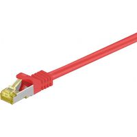 Goobay 91589 - Cable de red (1 m, Cat7, S/FTP (S-STP), RJ-45, RJ-45, Rojo)
