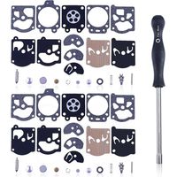 Kit di riparazione carburatore AUMEL in 2 pezzi per Walbro K10-WAT per Stihl FS86 FS88 FS80 FS90 con cacciavite, sostituisce il codice 42030071061 per decespugliatore, tagliabordi e motosega.
