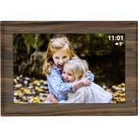 TFA Dostmann FRAMEO App Cornice digitale WiFi 25.7 cm 10.1 pollici 1280 x 800 Pixel 32 GB Legno (scuro), Nero