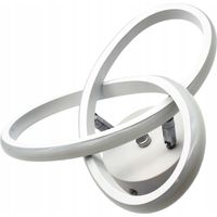 Lustre annulaire LED à ruban, design moderne et tendance, 18 W, 26 cm