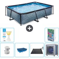 Exit-toys Piscine Exit Rectangulaire - Effet Pierre - 300x200x65 cm - 7-pièces S176