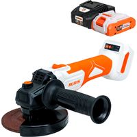 Meuleuse d’angle sans fil 125 mm – Moteur sans balais 20V – 2 vitesses 2600/8500 tr/min – Disque de ponçage 125 mm inclus – Ruris