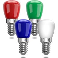 E14 Ampoule LED colorée, 3W Ampoule rouge, verte, bleue, blanc chaud, adaptée à AC220-240v, Halloween/Christmas/Festival, Bar/Party Color Ampoule