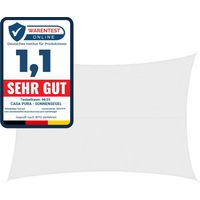 Wasserabweisendes Sonnensegel Weiß 5 x 7 m