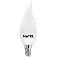 Bombilla LED Vela Llama E14 3W Fría Matel