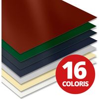 Bacacier – Tôle plane 2000x1220 mm acier 0.63 mm laqué – Revêtement polyester 25 µm – Pour bâtiment industriel et agricole – Surface 2.4 m²
