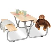 Mueble de jardín pinolino michel 32 cm altura asiento 110 cm ancho