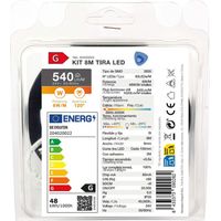 Kit Striscia LED 8M 6W/M IP20 2800K-3200K predisposta