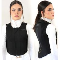 L, NERO: Gilet salvaschiena da equitazione UNISEX modello Equi-Flex Livello 2