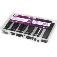Schrumpfschlauch-Set, 100 Stück, schwarz - ON-AE-13141B