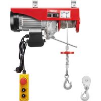 Teeno – Palan électrique 800kg – Moteur 1450W – Levage simple 6 m/min, double 12 m/min – Câble acier galvanisé – Pour chantiers industriels