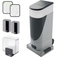 Nice – Kit d'automatisation pour portails coulissants jusqu'à 400 kg – SLH400BDKCE – Moteur 24V avec unité de commande intégrée – Éclairage LED intégré