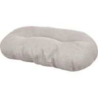 1 - Coussin Chien - Tissu Imperméable - Forme Ovale Lavable - Pour Chiots Et Animaux Âgés - Beige - 61x40 cm