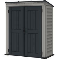 Duramax – Abri de jardin résine YardMate Pent PLUS 5'x3' – Dimensions 92 x 171 x 202 cm – Panneaux en PVC ignifuge – Structure en acier renforcé
