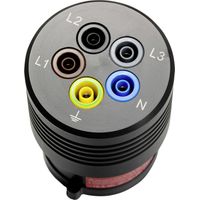 Benning BENNING TA 7-16 Messadapter CEE-Stecker 16 A 5polig - Buchse 4 mm Schwarz